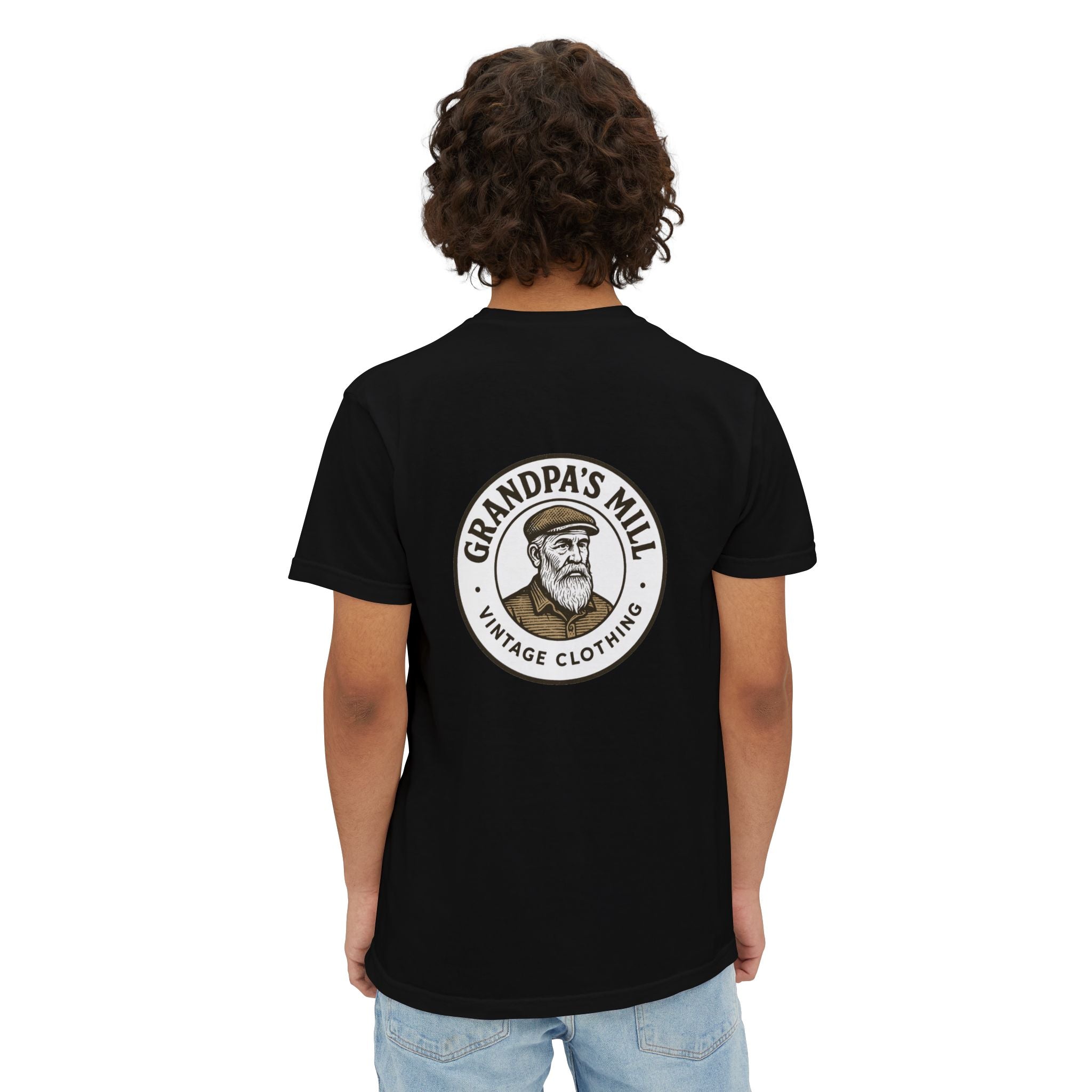 Grandpa's Mill Vintage Pocket T-Shirt for Casual Comfort